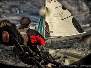 High speed downwind sailing on a RS Vision with Sailing Fanatics Edited with Snap Seed - Photo taken by grandfromage33