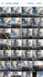 Taking multiple photos of sailing action in order to pick the best one to post